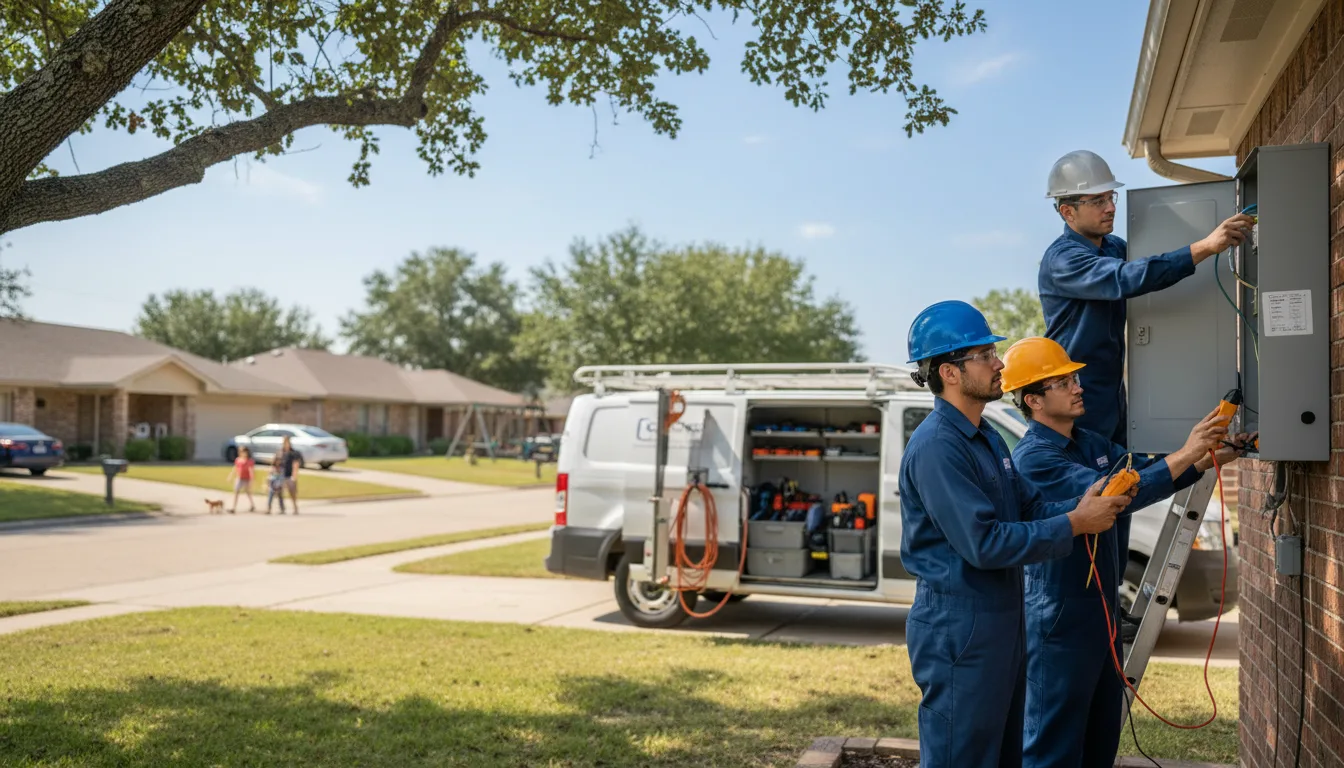 Certified electrician providing emergency electrical services in Irwinton, GA